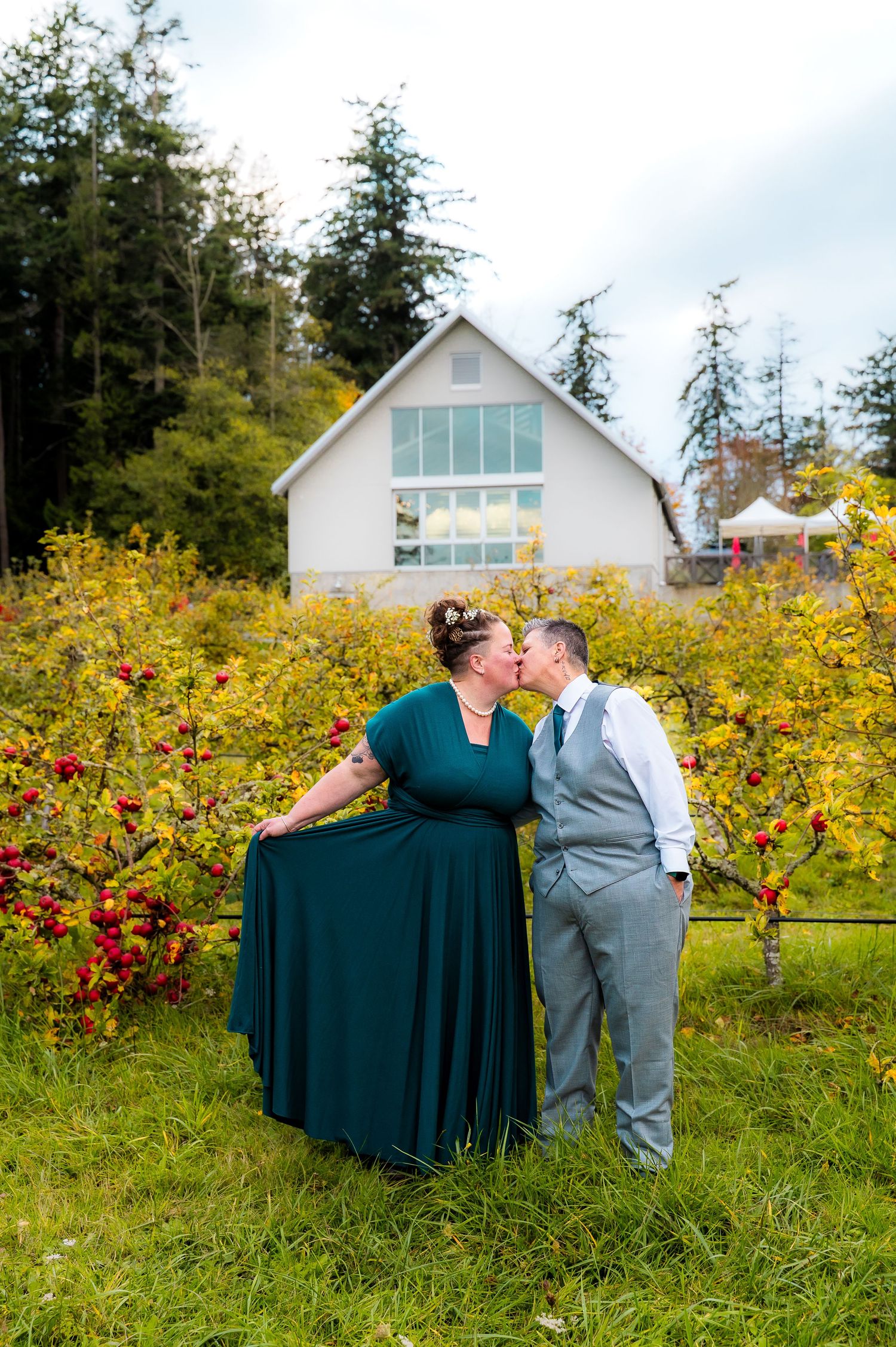 Sea cider farm wedding