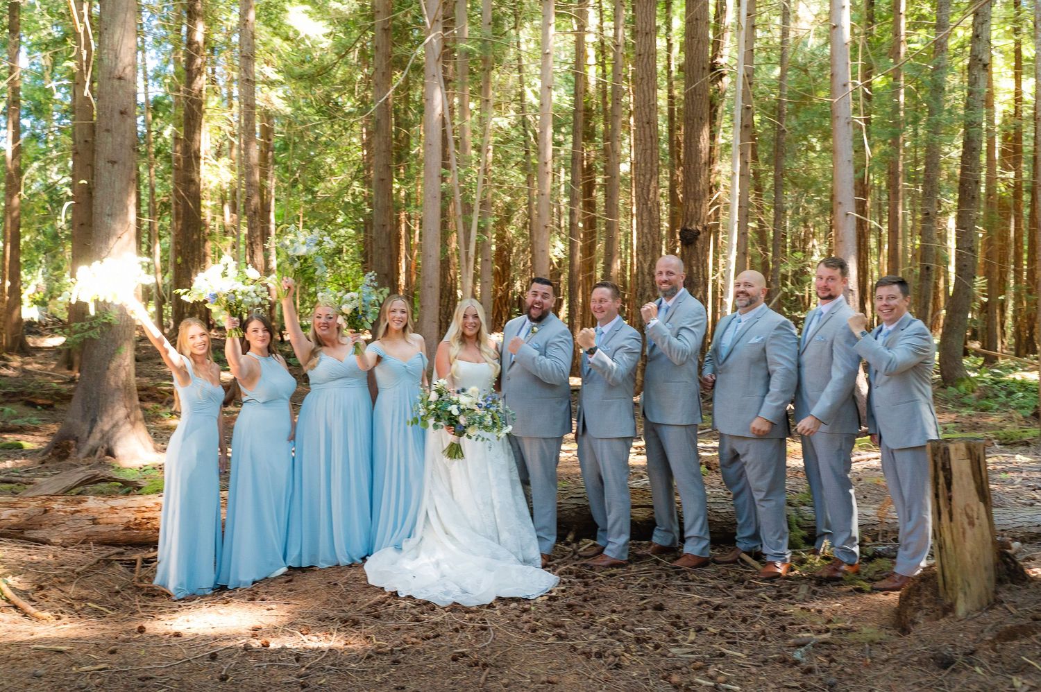 Qualicum beach wedding bridal party