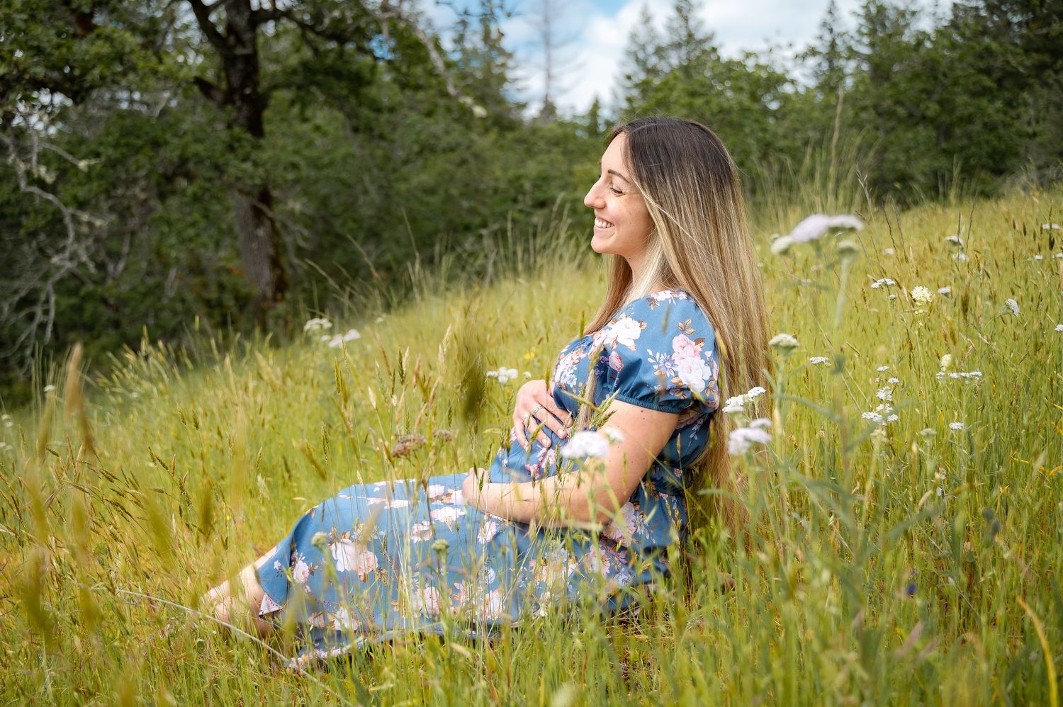 Maternity spring wildflowers