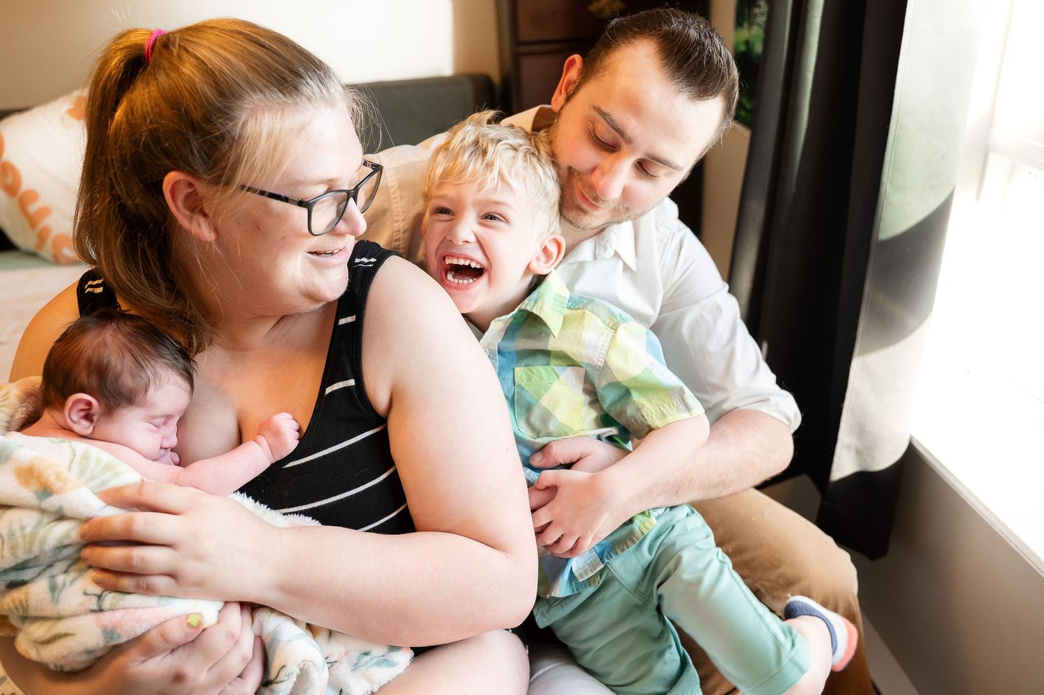 In home newborn photos