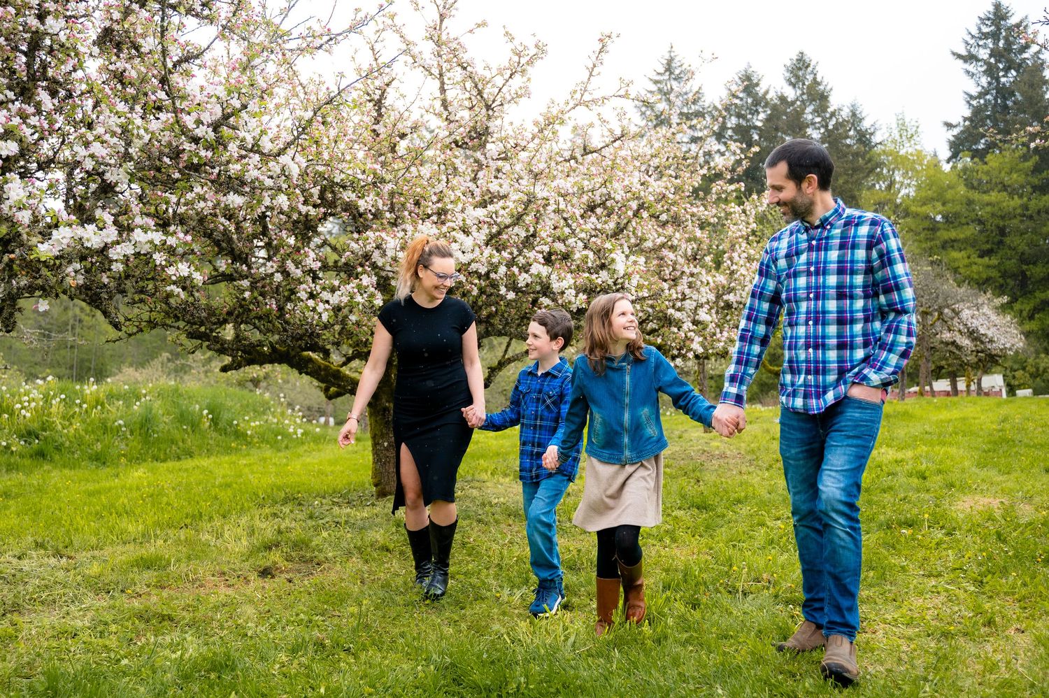Family at Merridale Cidery