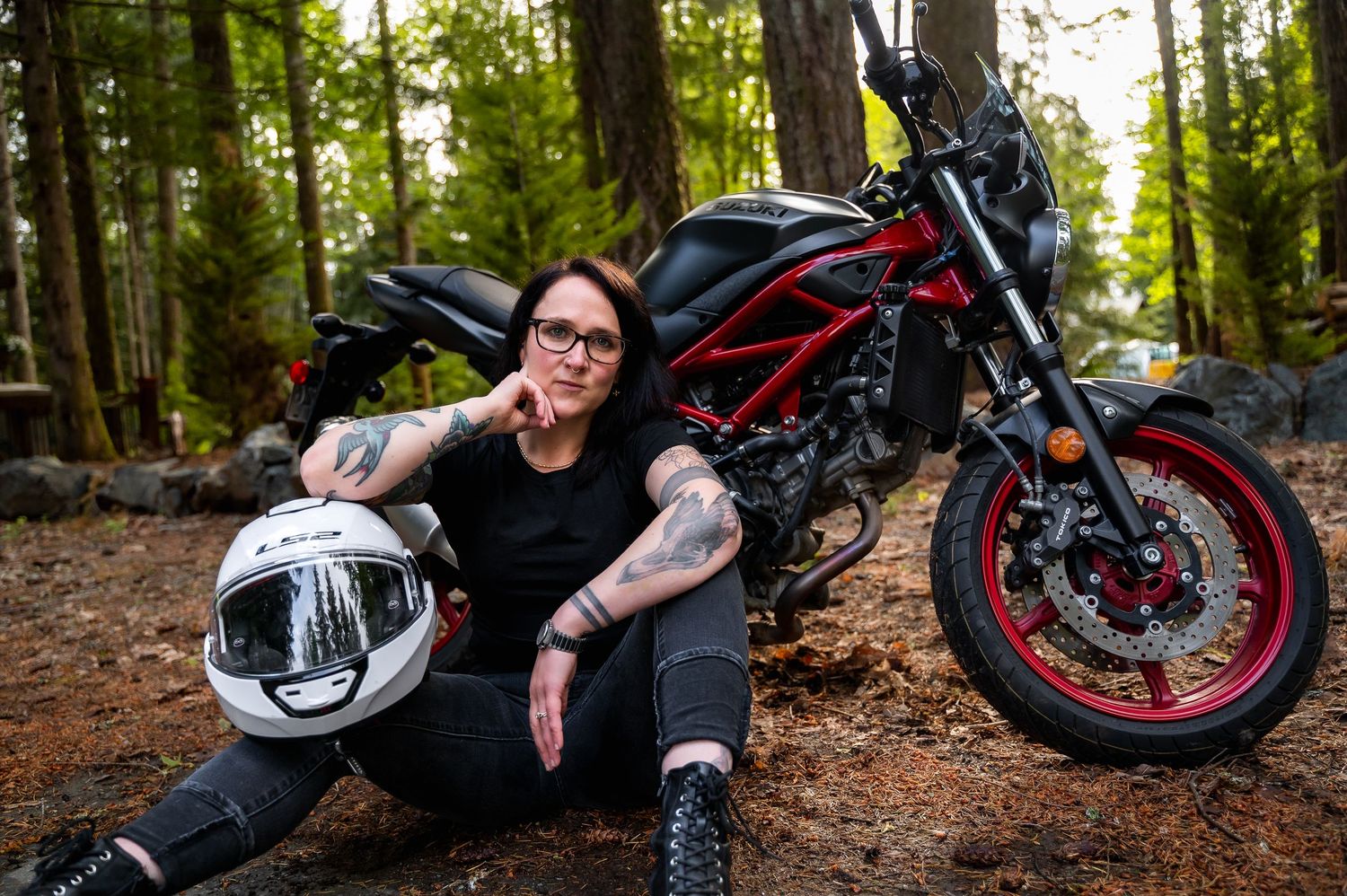 Creative motorcycle portraits