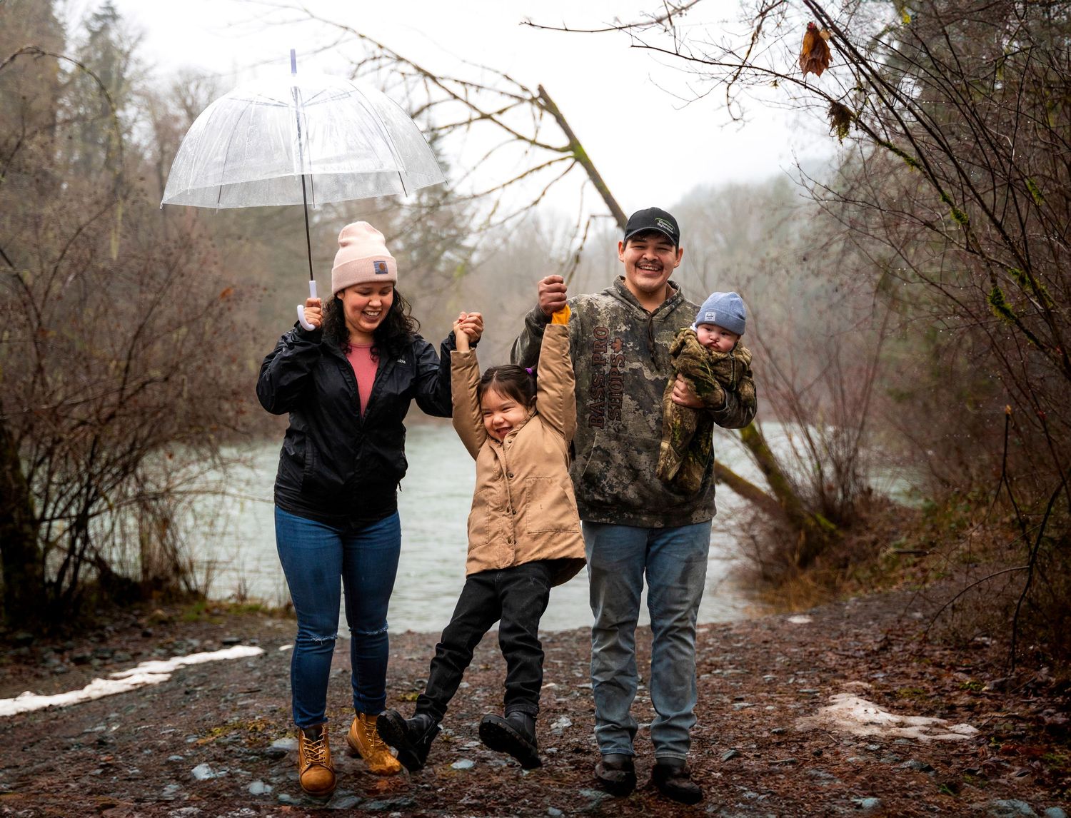 Rainy family photos