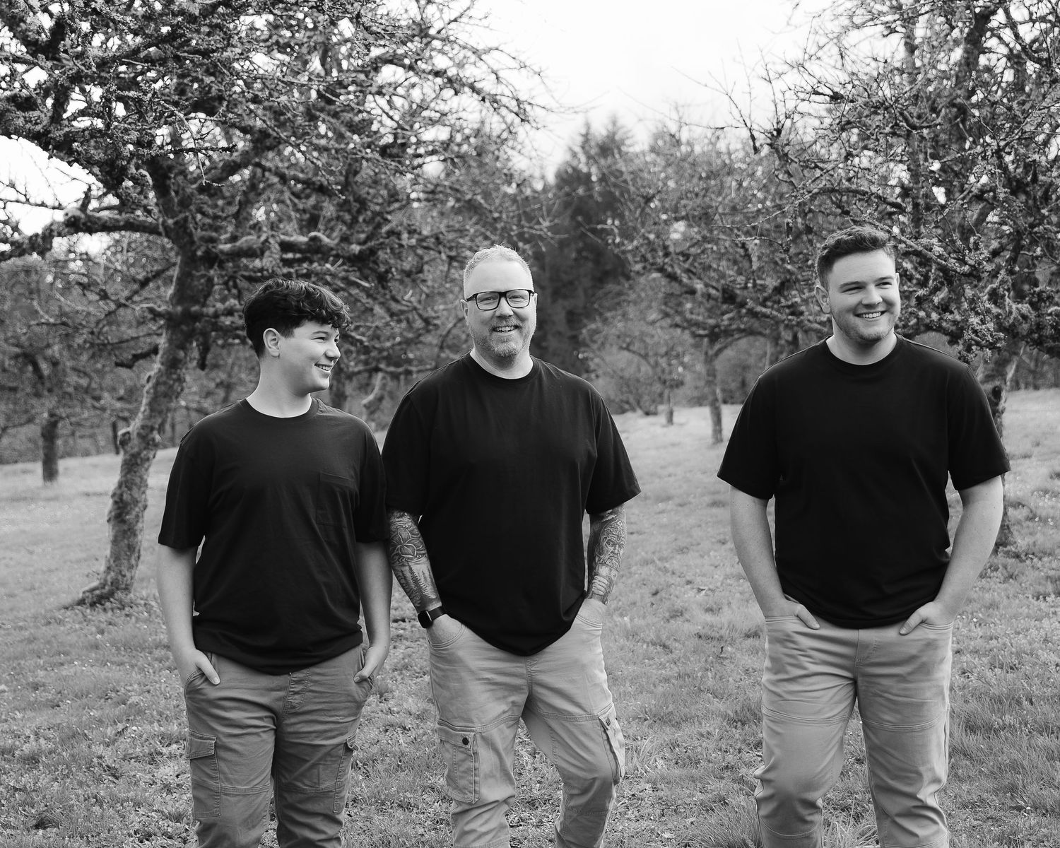 Father and sons at Merridale Cidery