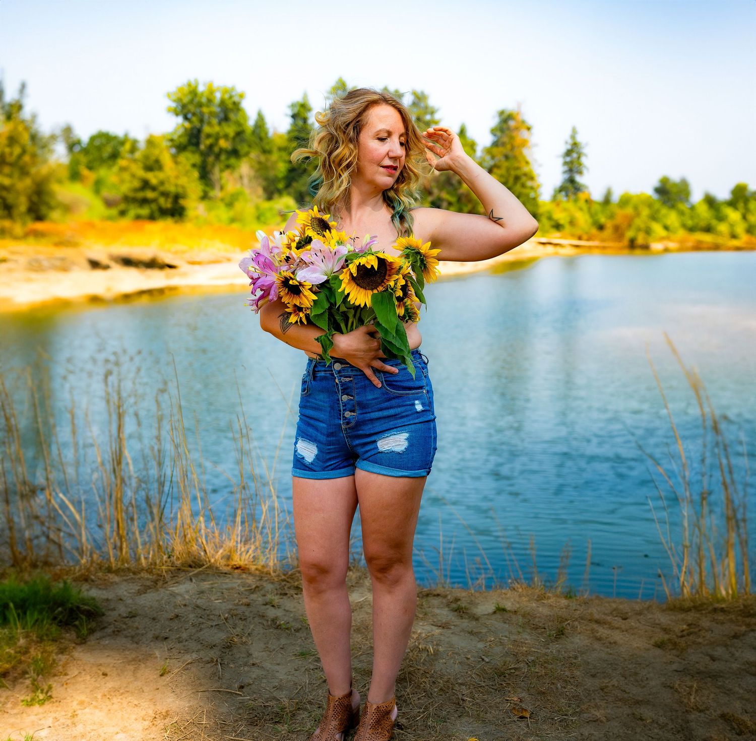 Chemainus estuary flower top mini session