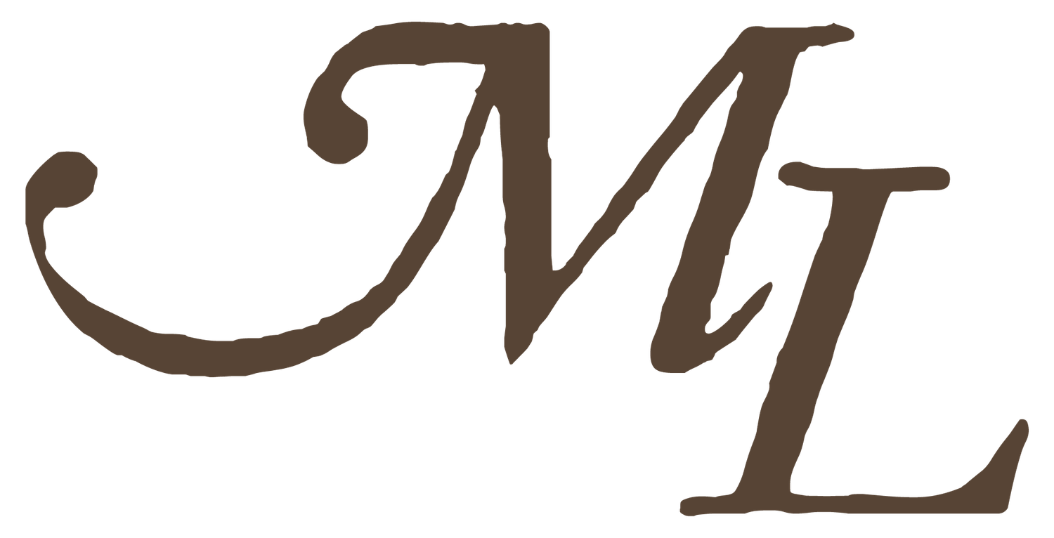 Decorative brown calligraphy text on a white background.