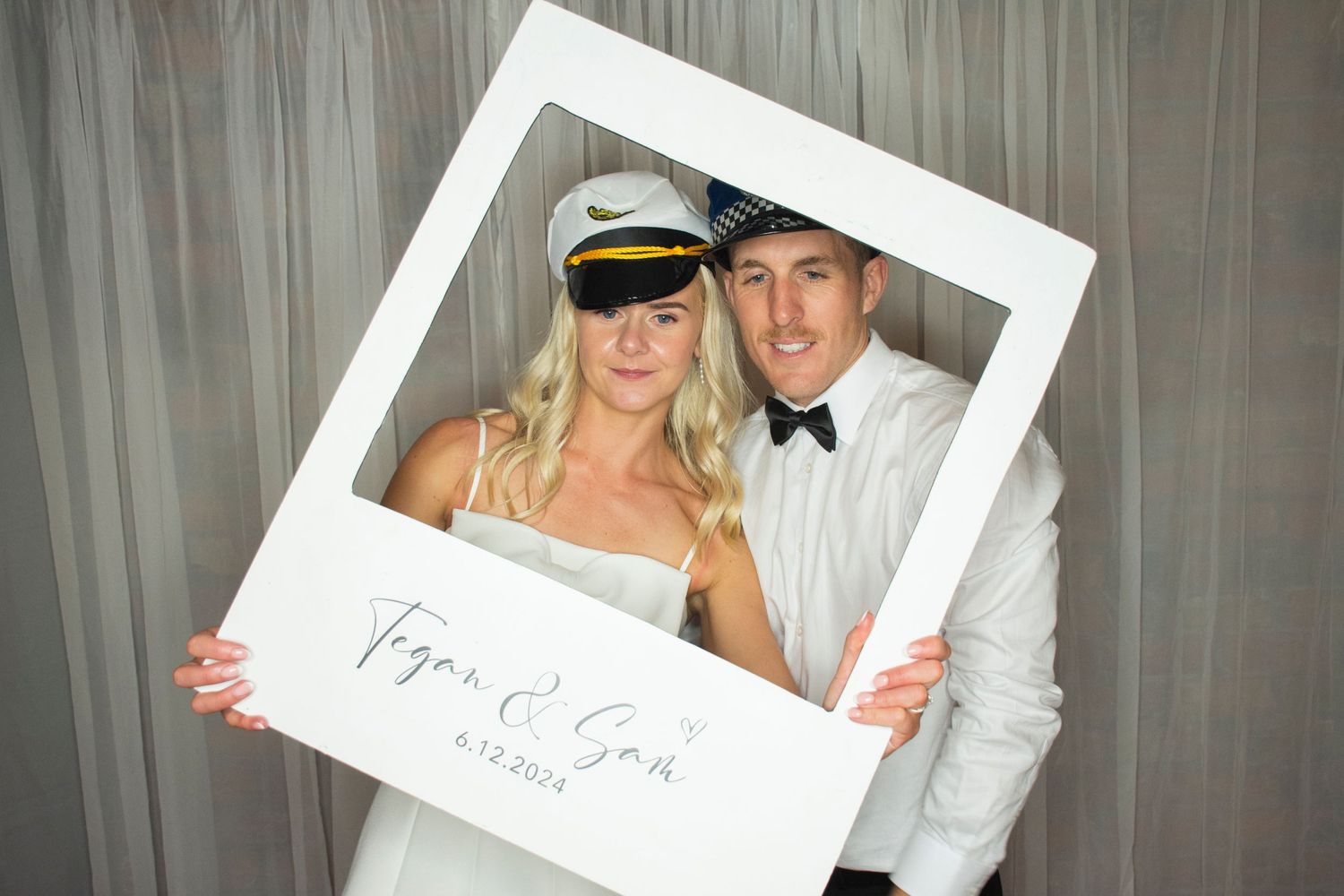 Stay&cee Creative photo booth setup, offering a fun and memorable experience for guests with instant prints and custom backdrops