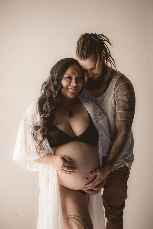 Affordable and heartwarming Maternity portraits by Stay&cee Creative, bringing comfort and style to homes in Waikato
