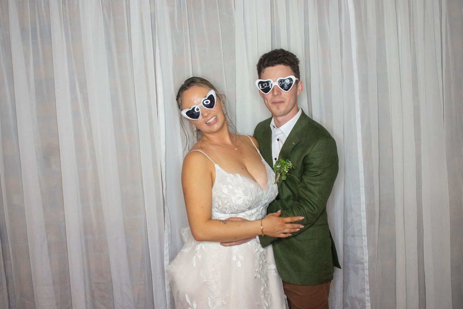 Photo booth fun by Stay&cee Creative, providing a unique and interactive way to celebrate your special day with personalized photo prints.