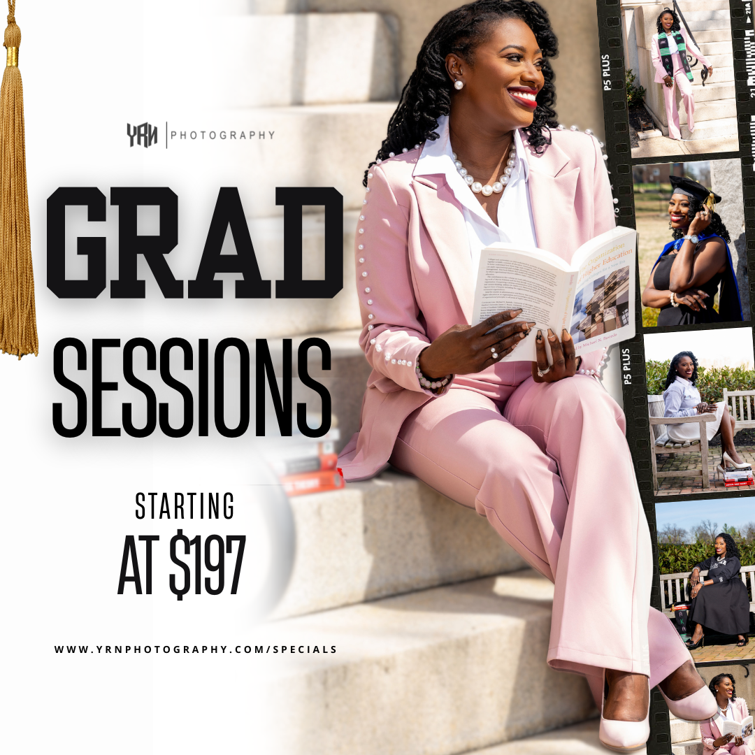 YRN Photography grad sessions in Baltimore area for high school and college graduates.