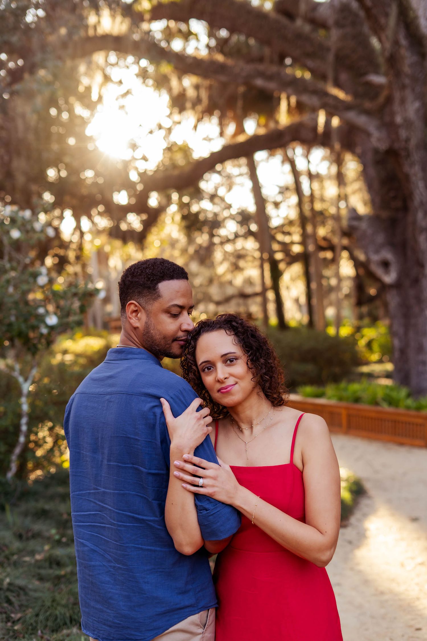 Couples Photography at Washington Oaks State Park in Palm Coast Florida, engagement photoshoot in botanical gardens
