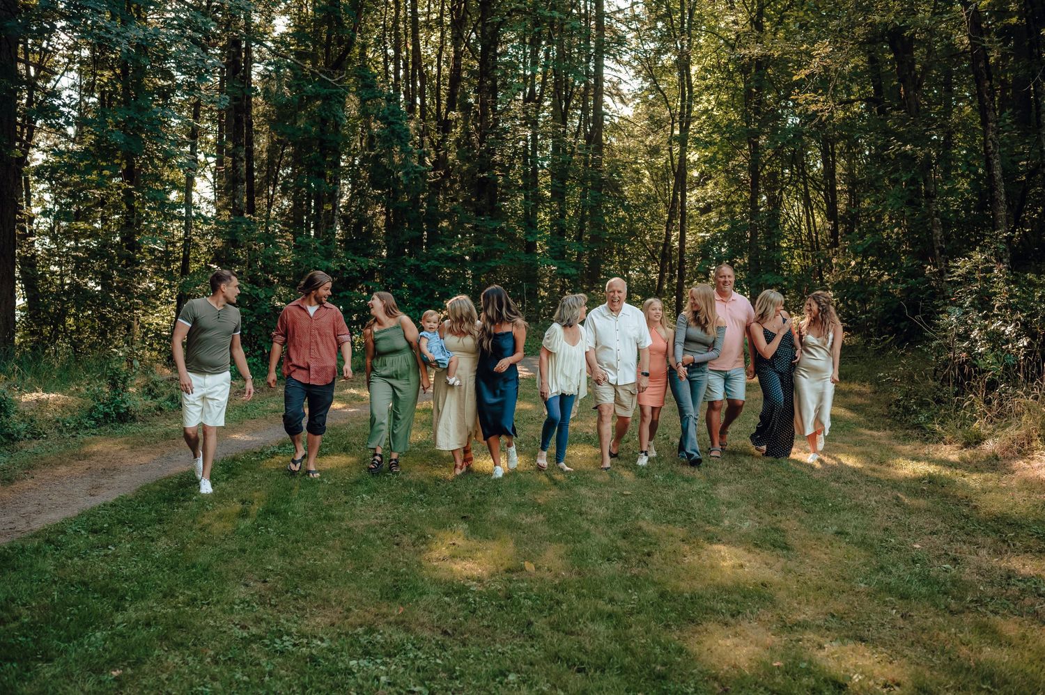Family walking together