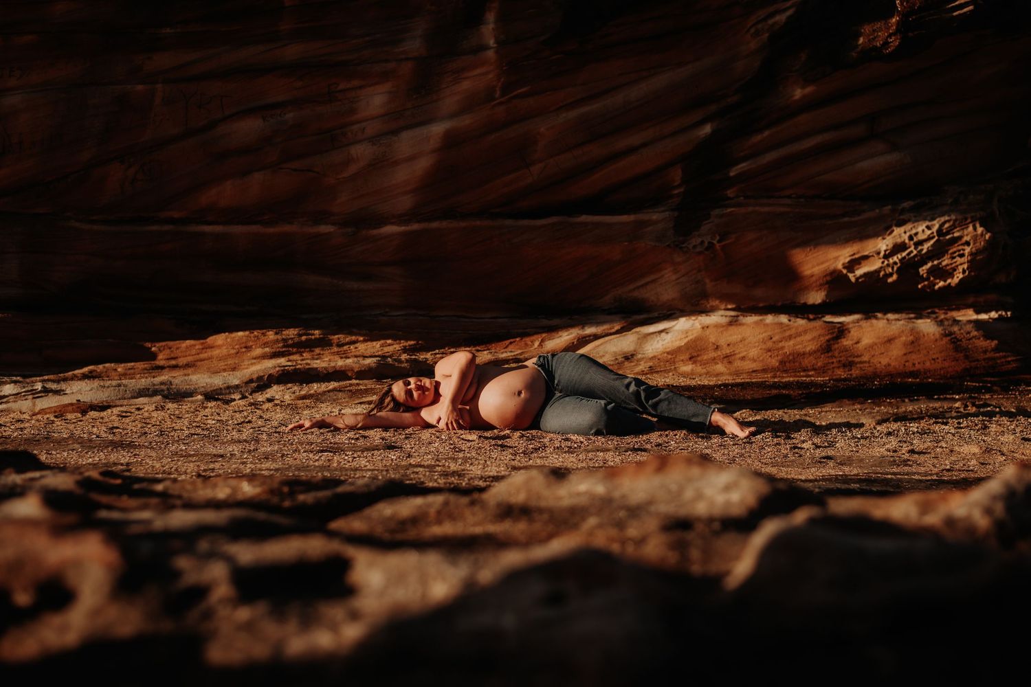 A Boy and The Sea Photography, by Lisa Polizzi, Maternity photography captured on Sydney's Northern Beaches.