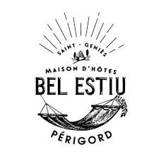 Bel Estiu Maison d'Hôtes logo featuring a hammock and sun rays, located in Saint-Genies, Perigord.