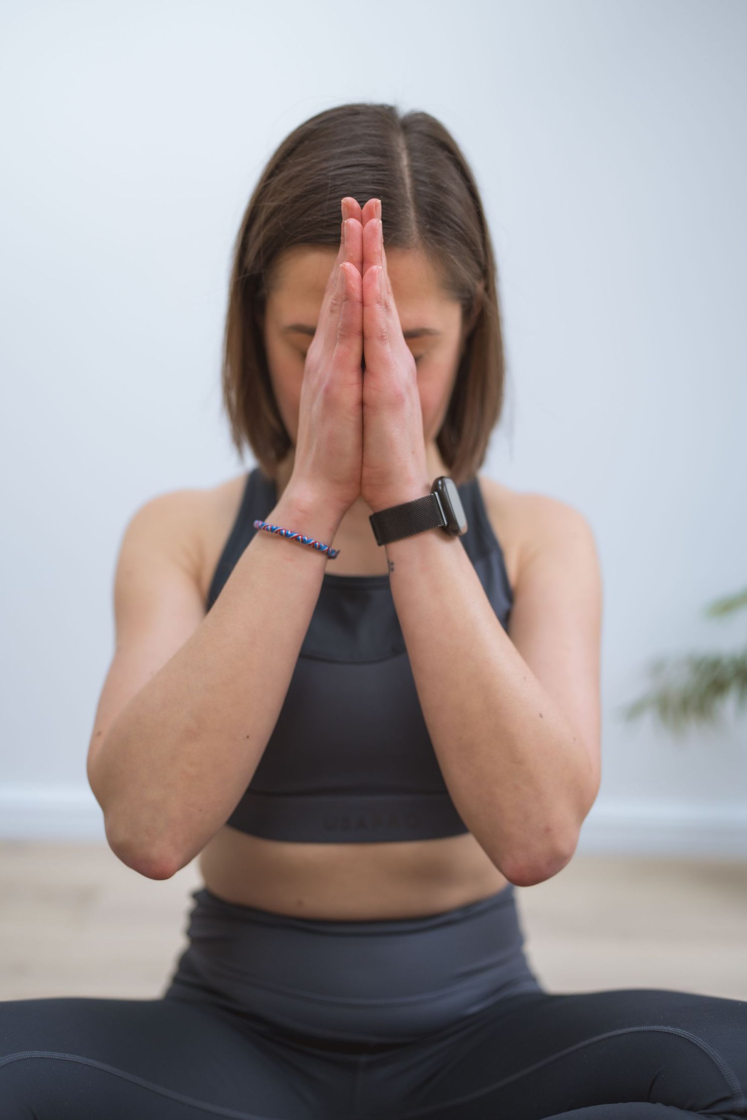 studio picture yoga class pose