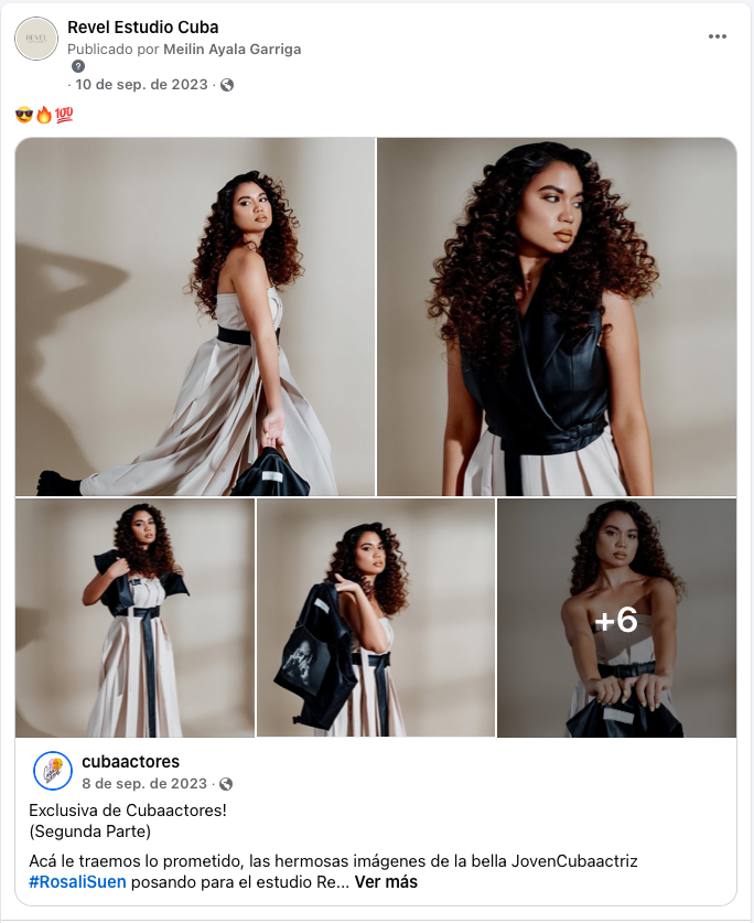 A fashion model wearing a silver dress and leather waistcoat poses in a studio against a neutral background showing multiple angles.