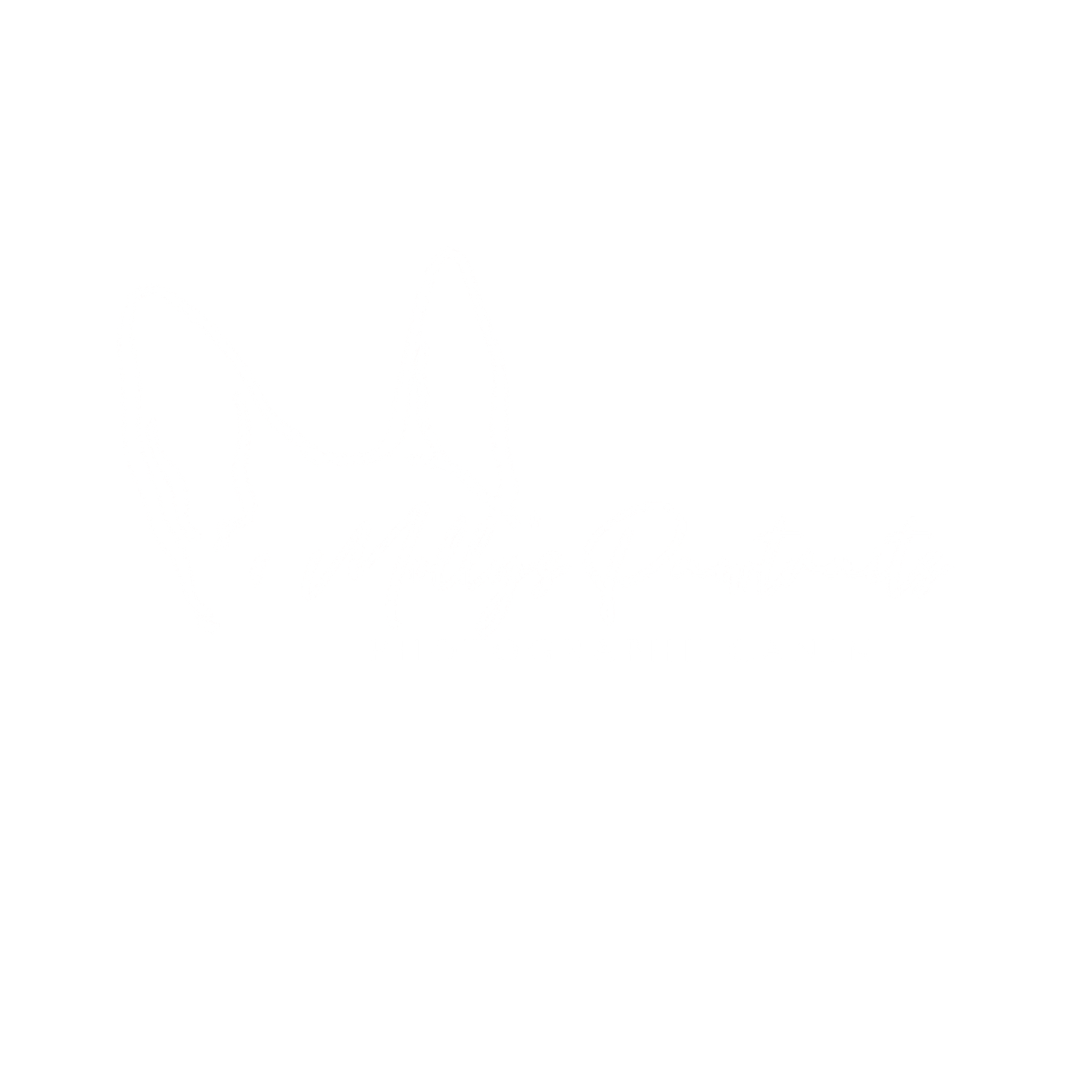 Logo de Molly's Pawtraits de couleur blanche, la signature de mon photos