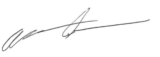 Simple black signature or autograph on white background.