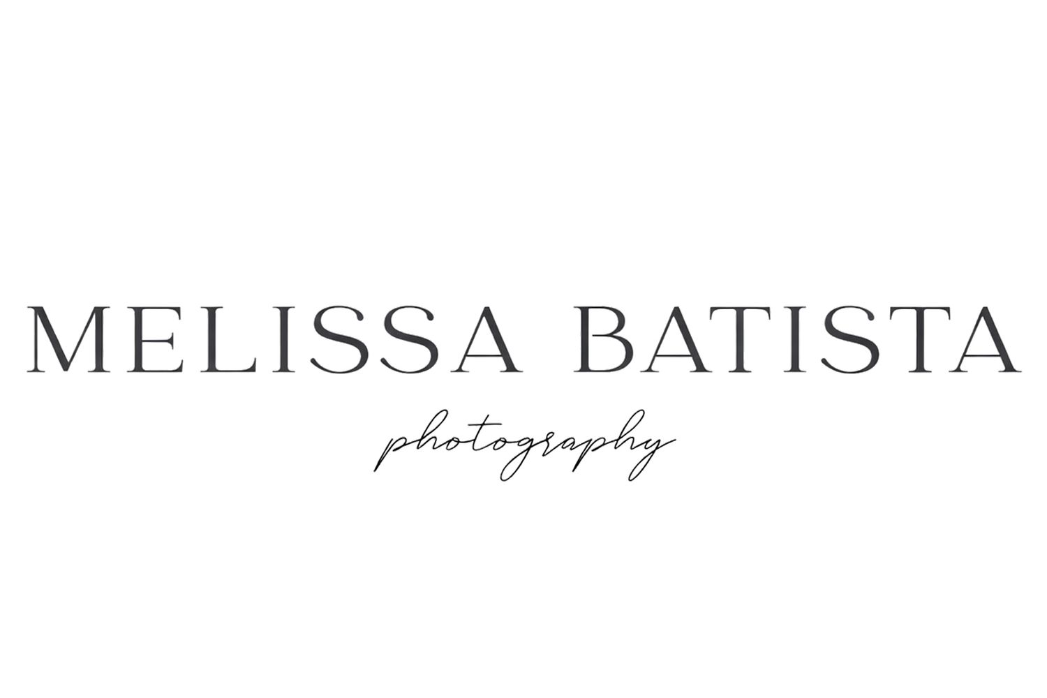 Elegant black and white photography logo design with minimalist typography and a decorative line accent.