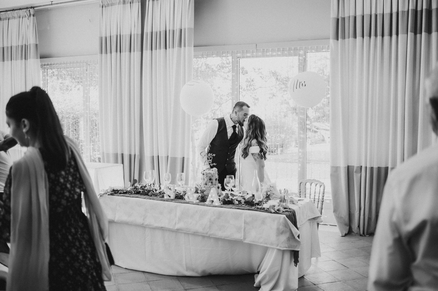 Fotografía de bodas en el Restaurante Quinta San Antonio de Velilla Madrid