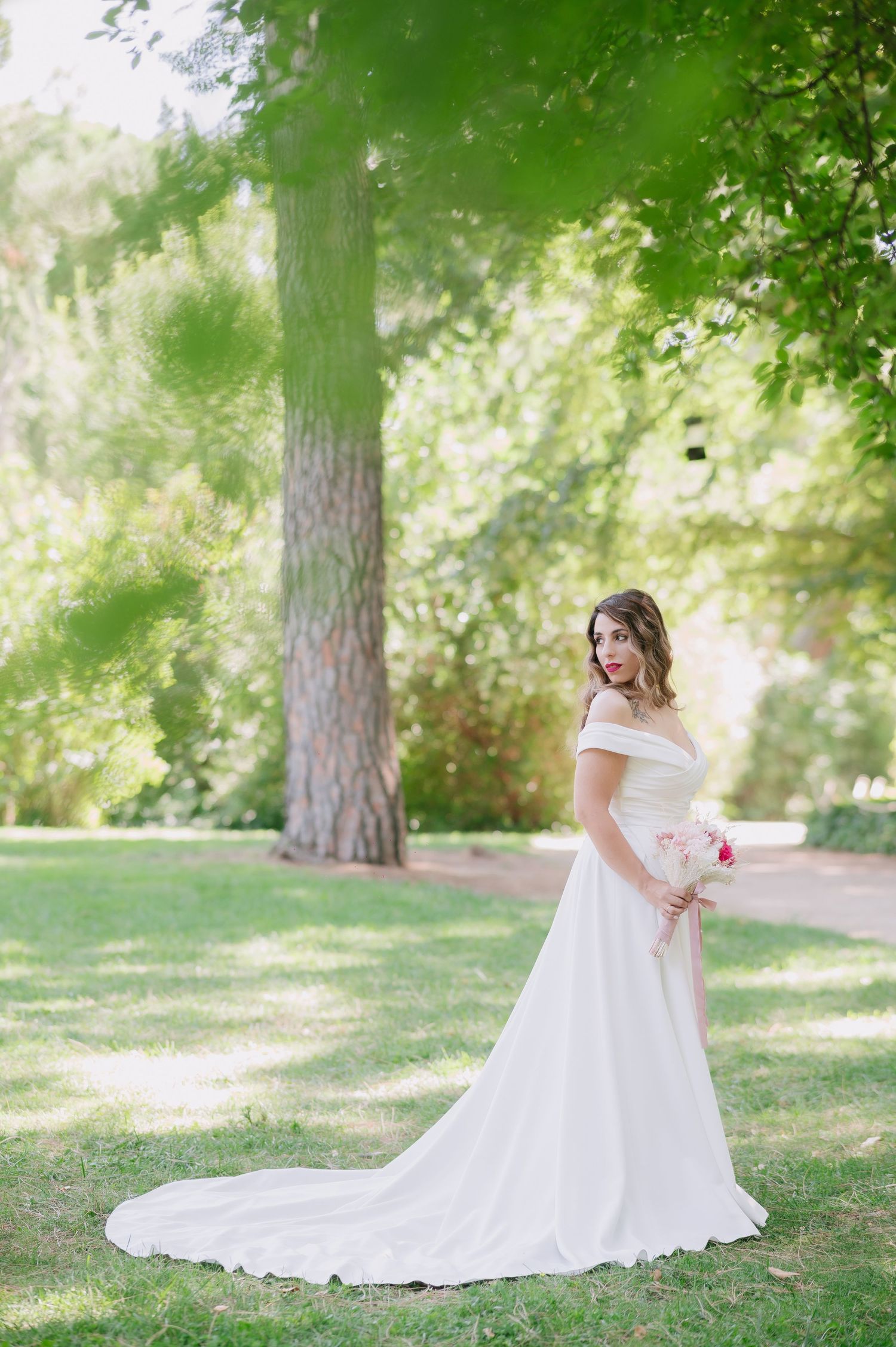 Fotógrafa de bodas en el parque de El Capricho Madrid