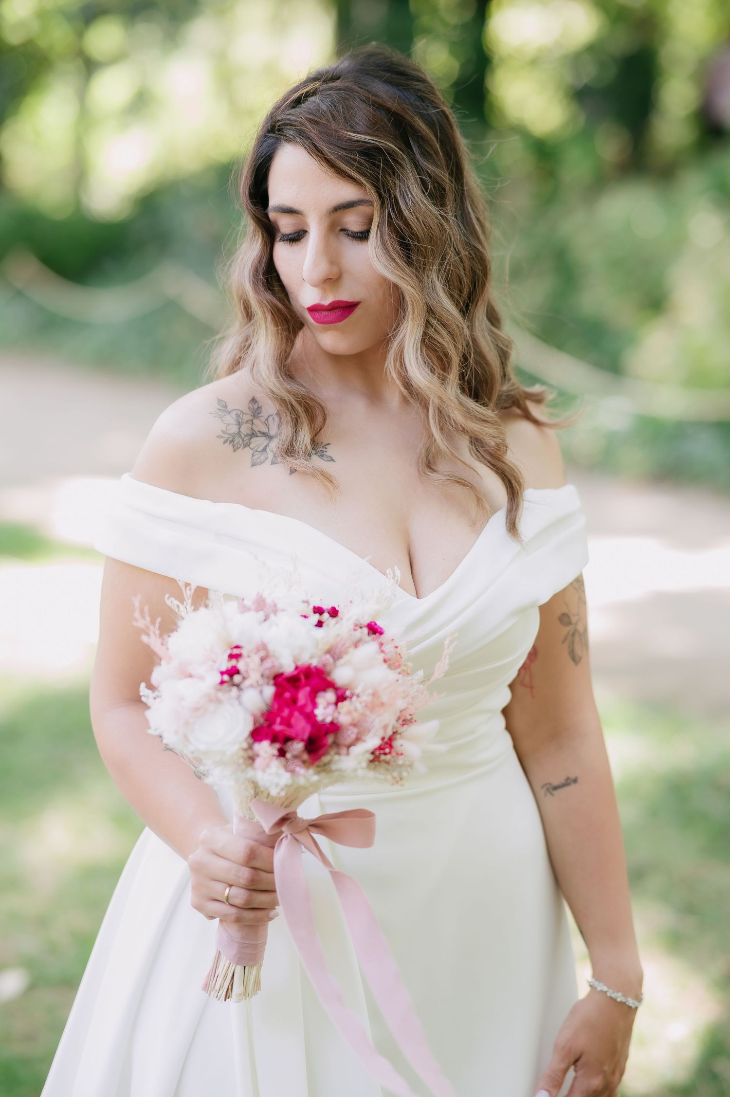 Novia en el parque de El Capricho Madrid