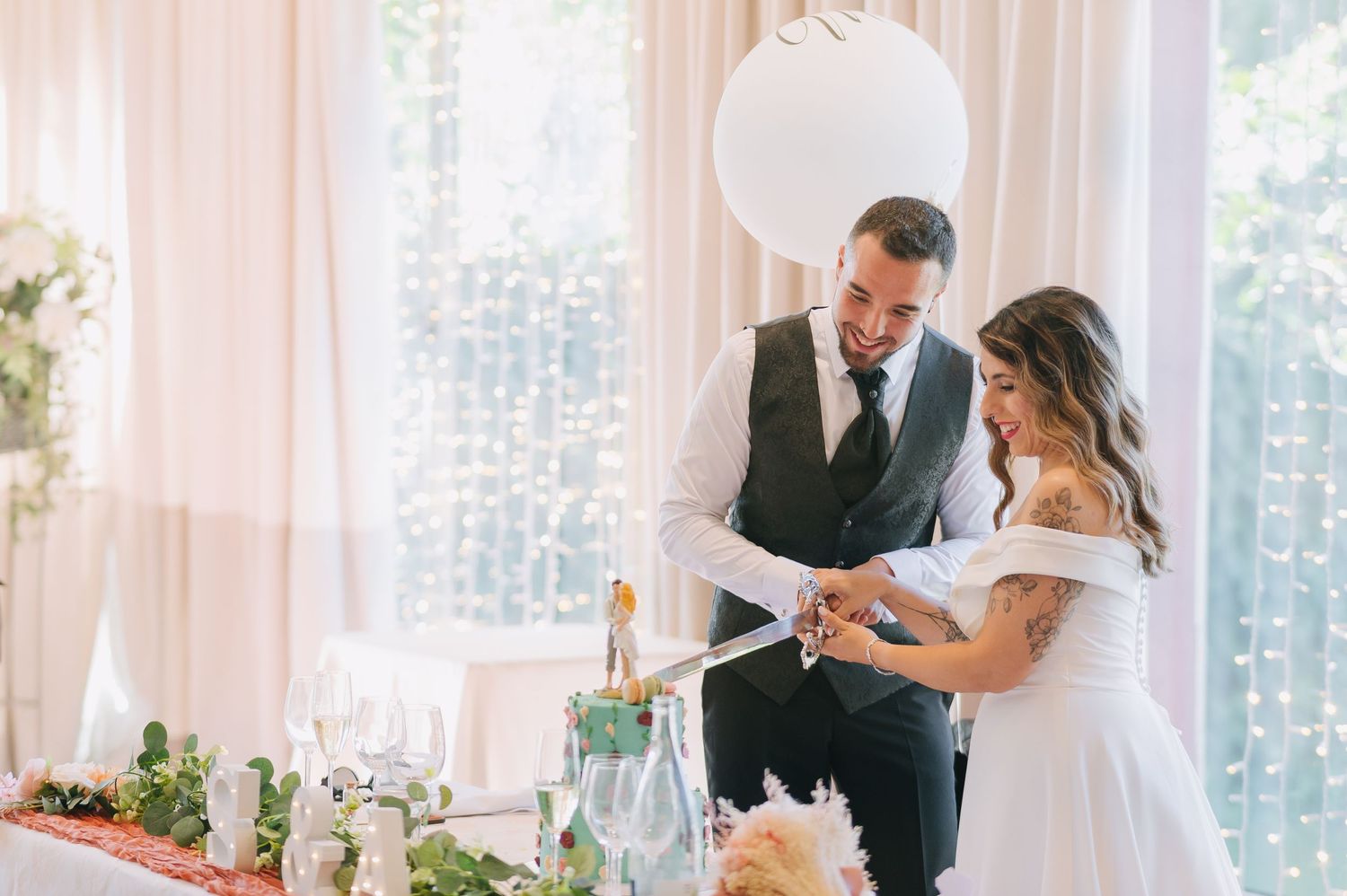 Fotografía de bodas en el Restaurante Quinta San Antonio de Velilla Madrid