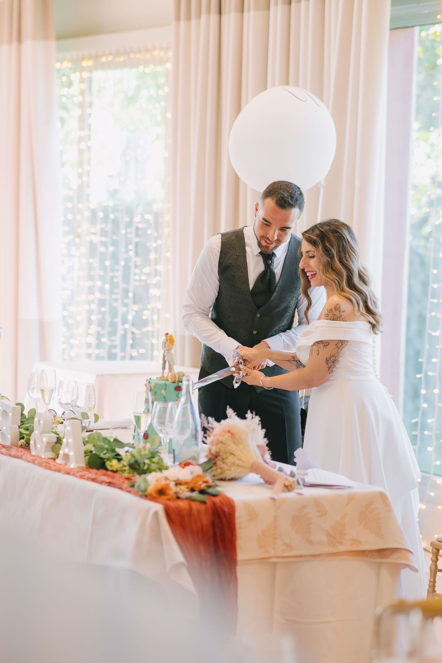 Fotografía de bodas en el Restaurante Quinta San Antonio de Velilla Madrid