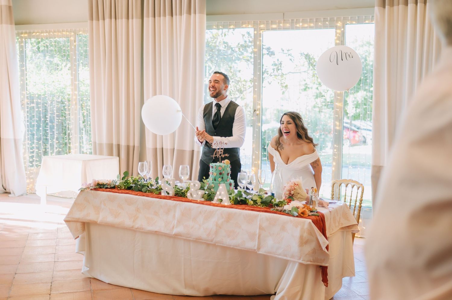 Fotografía de bodas en el Restaurante Quinta San Antonio de Velilla Madrid