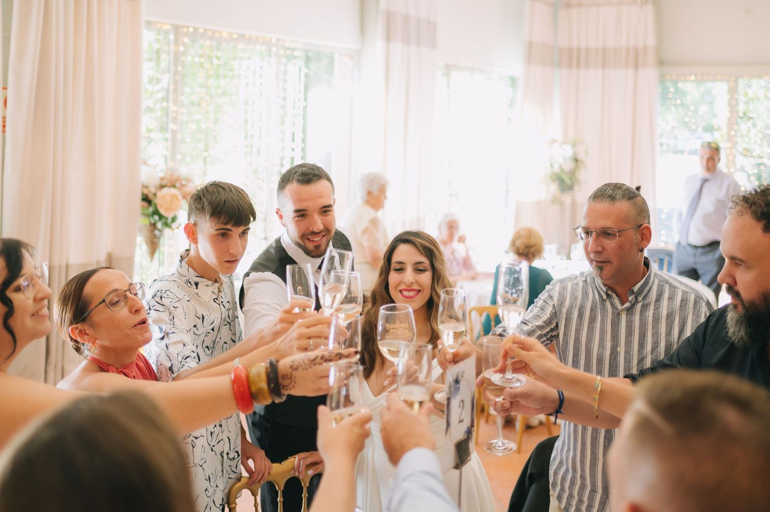 Fotografía de bodas en el Restaurante Quinta San Antonio de Velilla Madrid