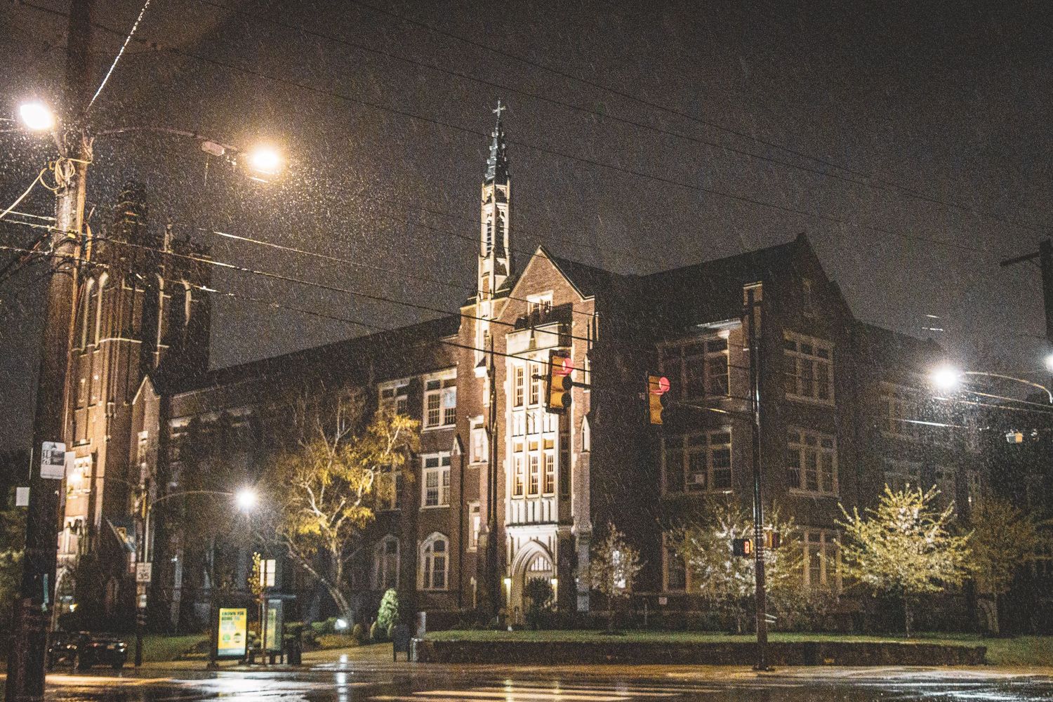An image of College Hall on La Salle University's campus.