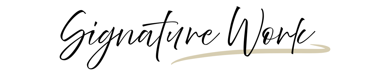 Elegant gold signature wine text overlay on a white background with decorative calligraphy flourishes.