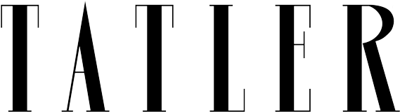 Tatler magazine logo in bold black serif capital letters on a white background.