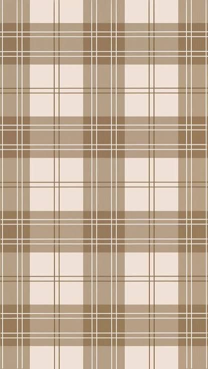 Neutral beige and tan plaid tartan pattern with intersecting lines forming a classic checkered textile design.
