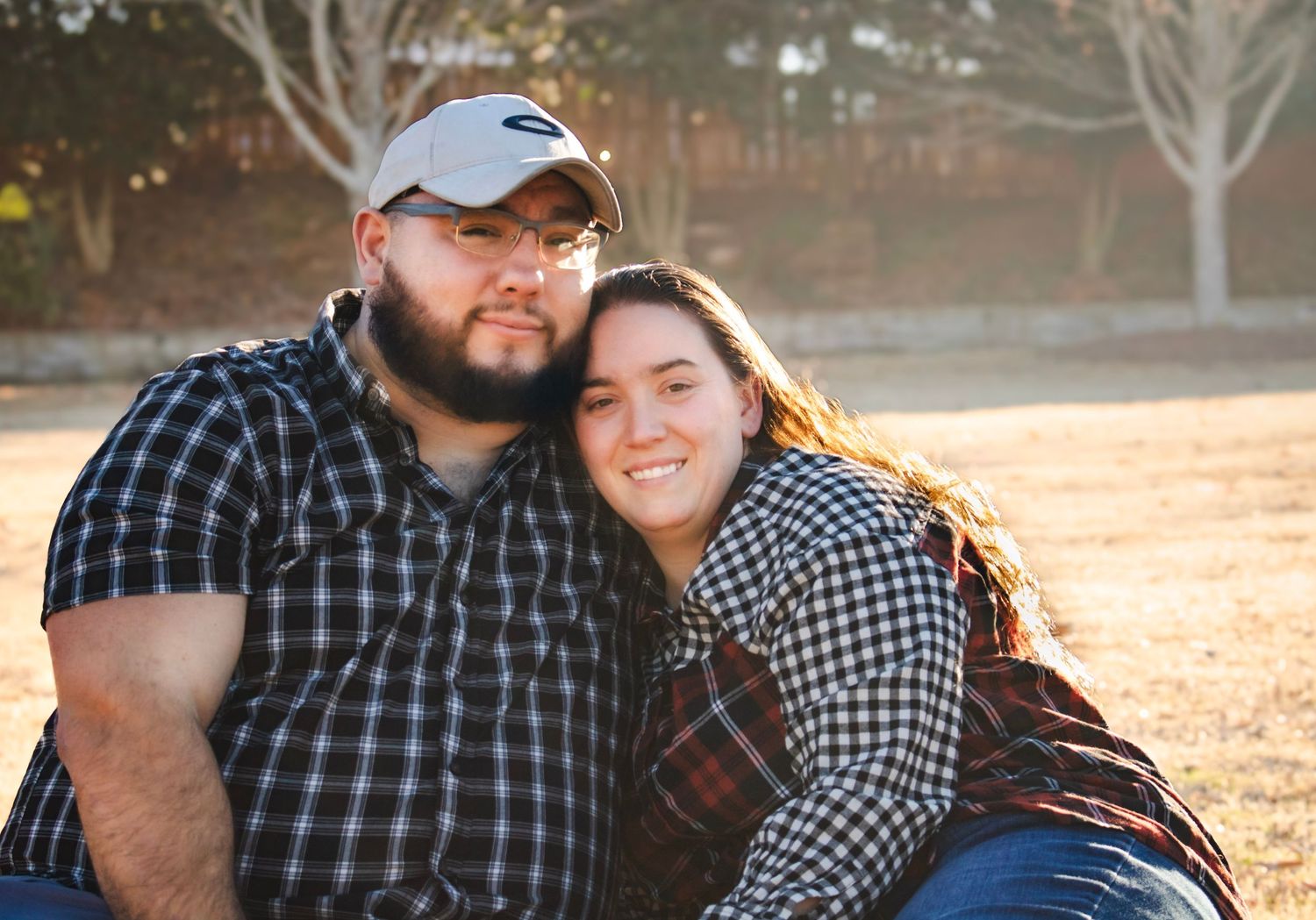 This is another photo of the bride and groom to be.