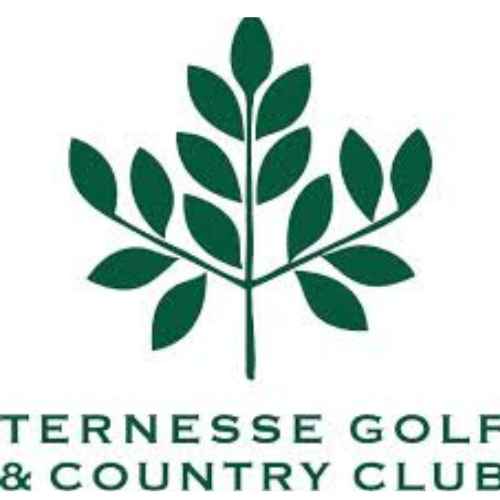 Elegant green leaf logo designs for Ternesse Golf & Country Club showing various stylized plant motifs.