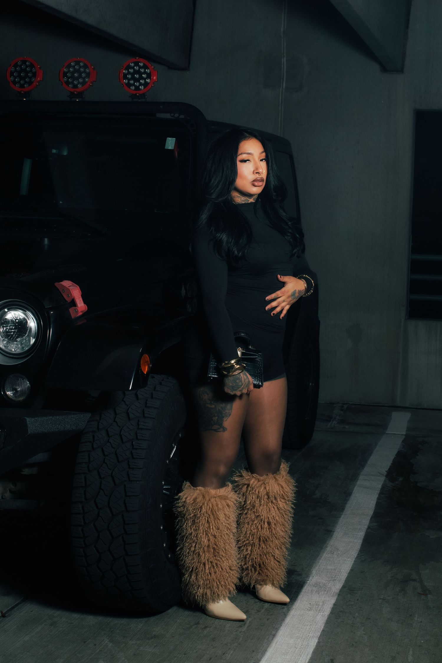 womens lifestyle photoshoot parking garage charlotte nc