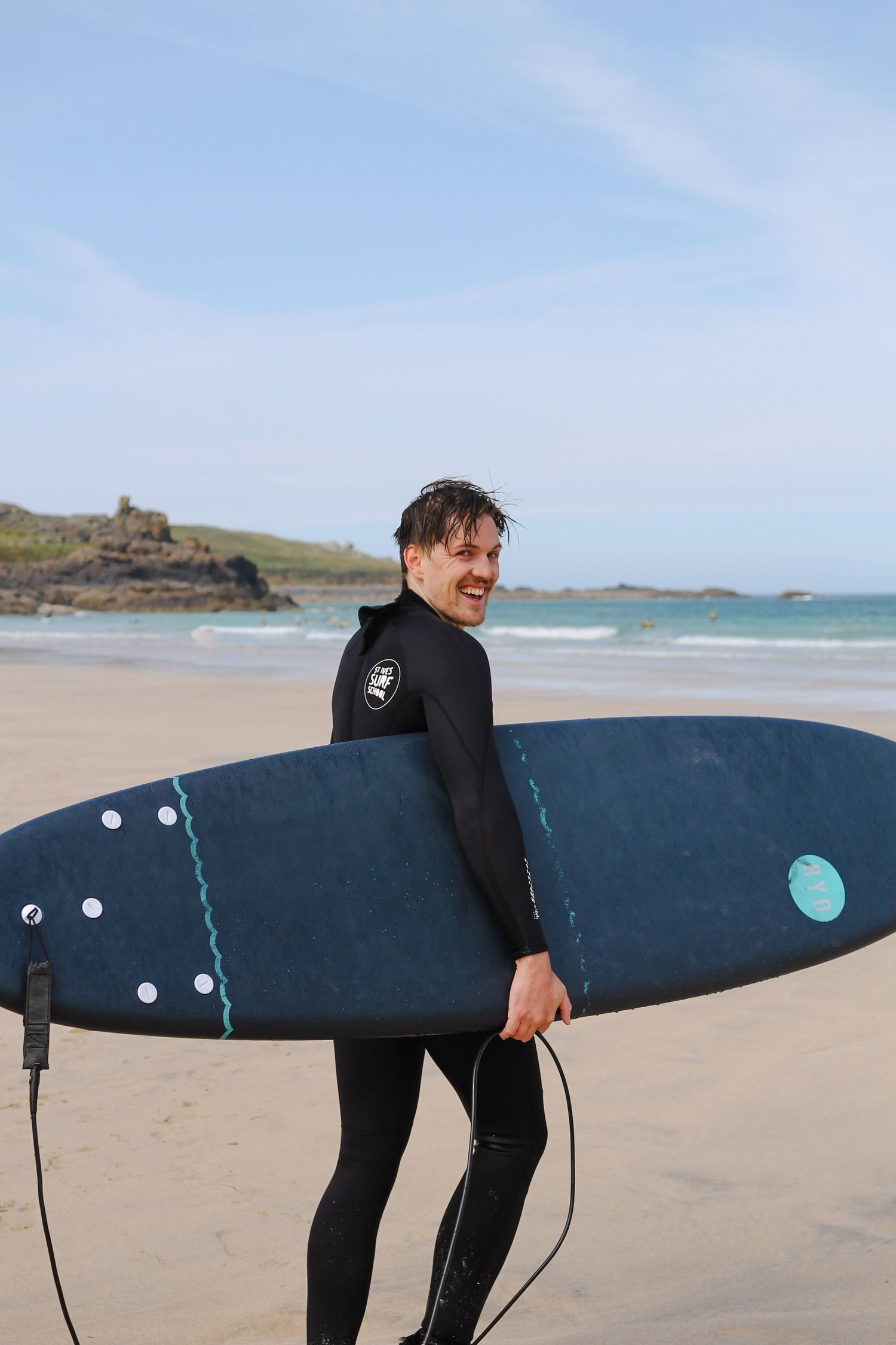 surfing, surfer, surf cornwall, St.Ives Surf School, brand photographer, travel photographer, St. Ives Beach, Cornwall Best Surfing
