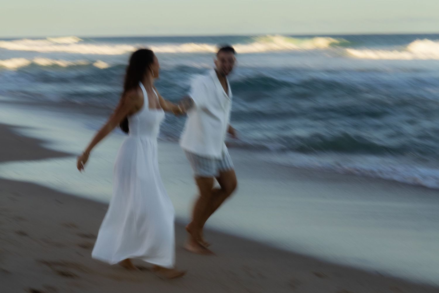 Sunset engagement photos at Wurtulla Beach Sunshine Coast