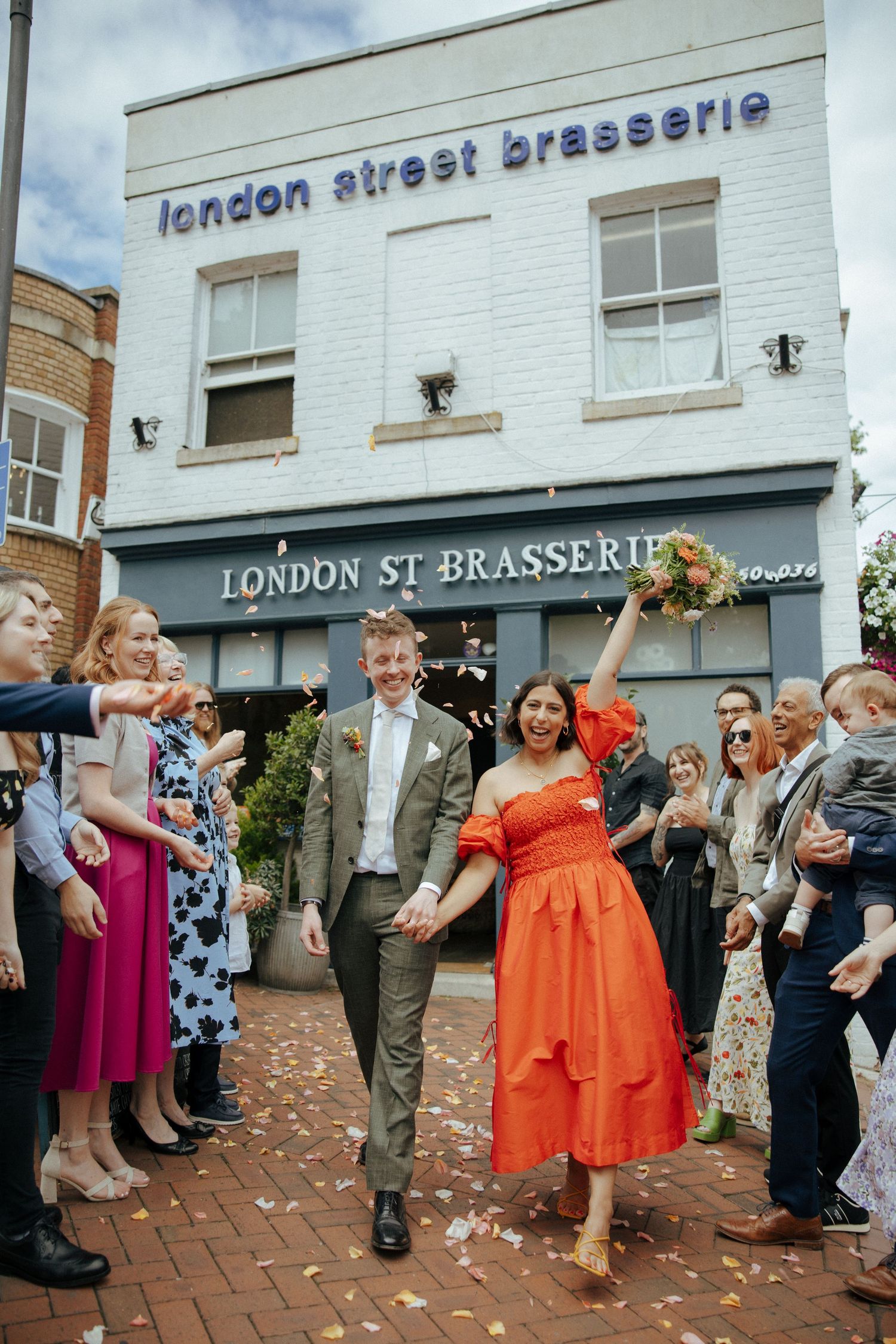 Elegant micro wedding reception setup at London Street Brasserie Reading