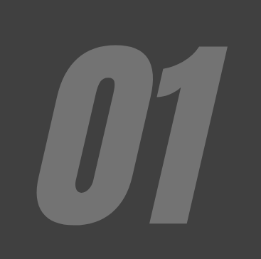 A series of dark gray geometric shapes arranged in a horizontal pattern against a black background.