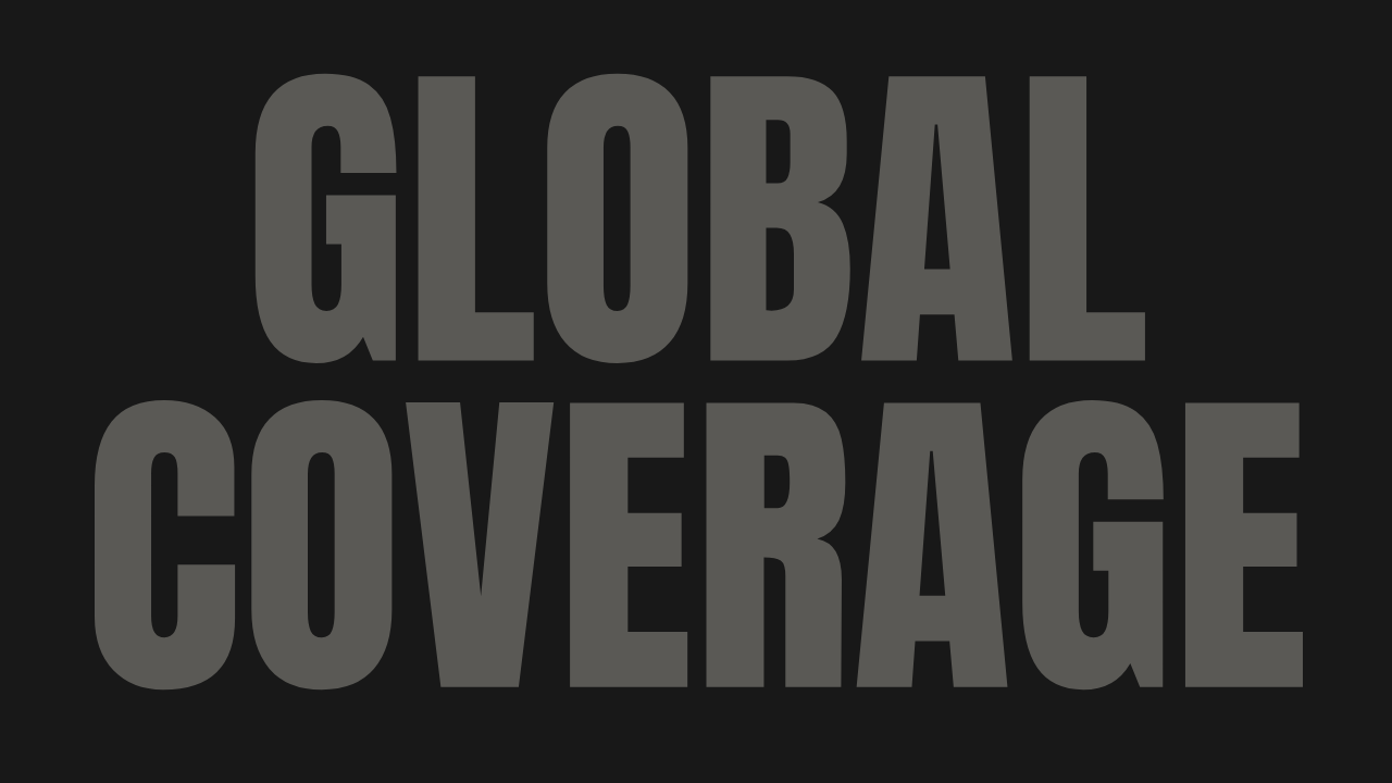A black banner with the word 