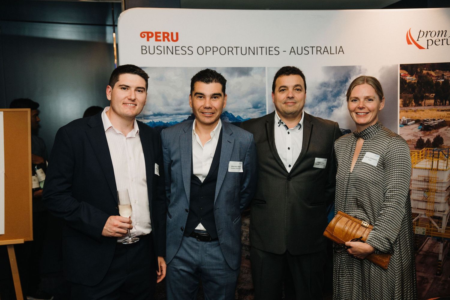 Business professionals gathered at an Australia business opportunities networking event.