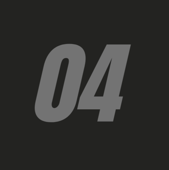 Black and white numerical sequence showing numbers 1 through 7 in a horizontal row against dark background.