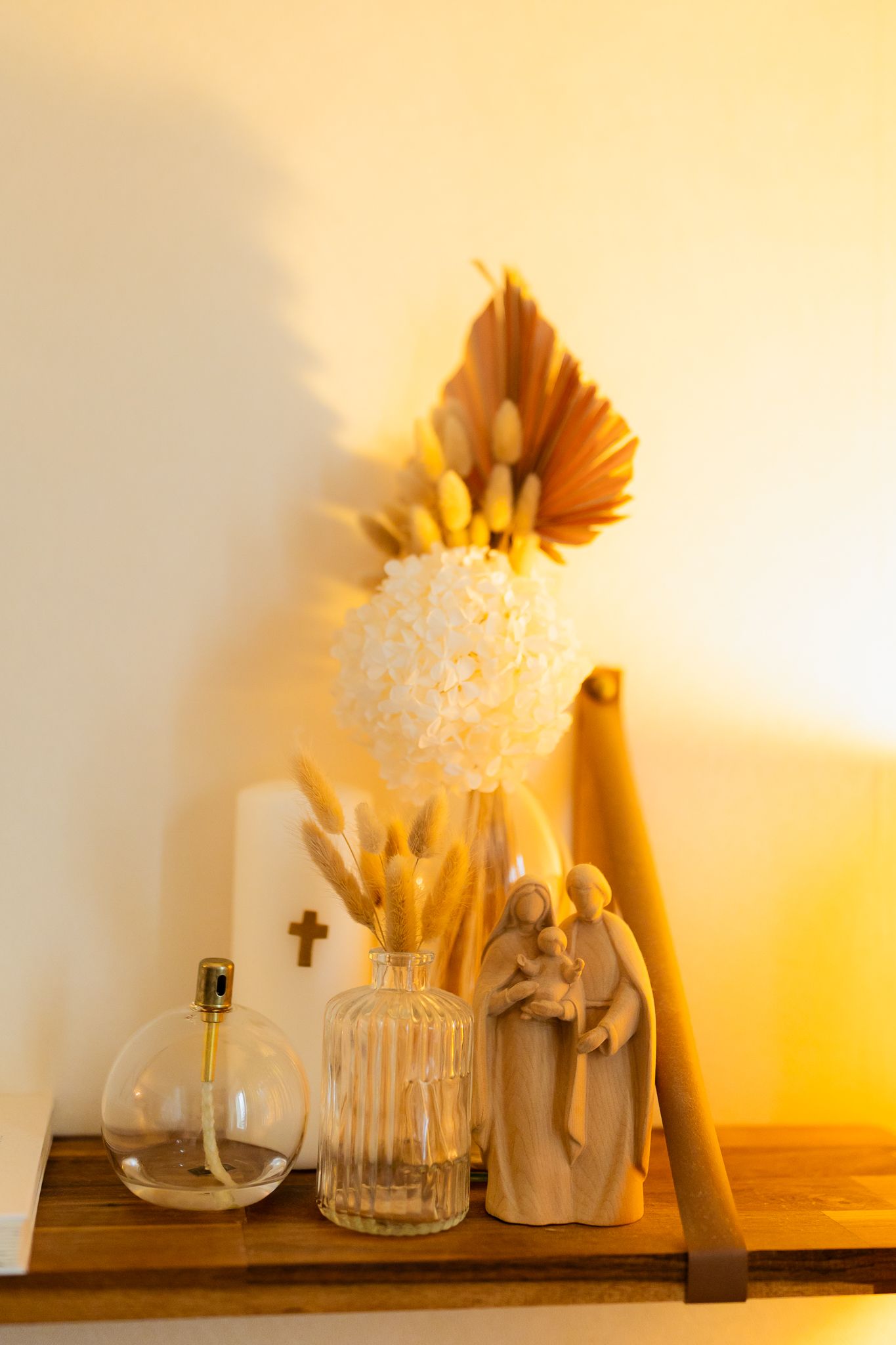 Photo de la décoration du salon, lors d'une séance famille, photo des détails.