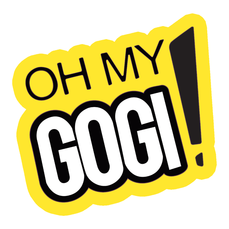 Yellow sticker-style banner designs with black text exclamations.