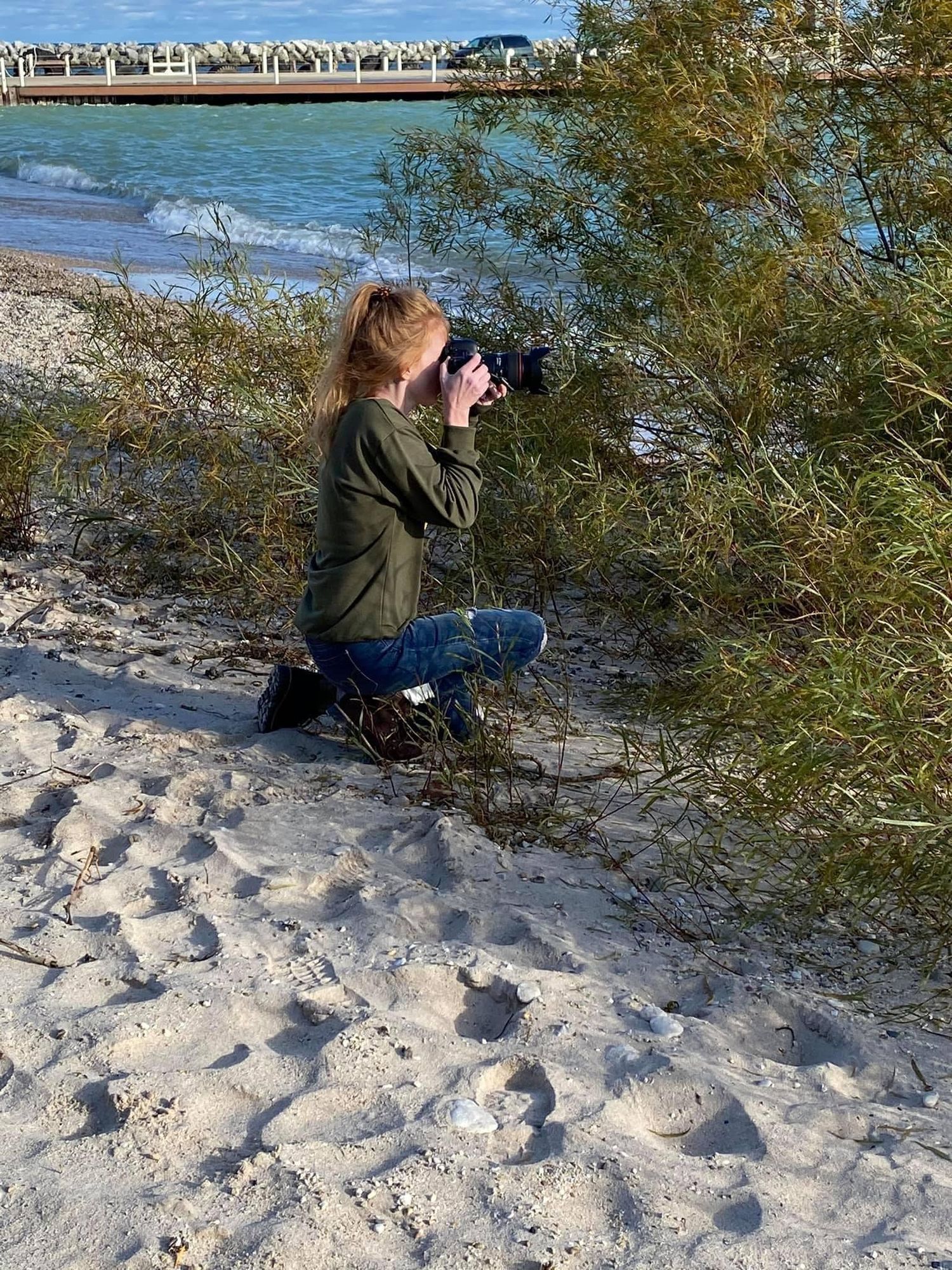 Wisconsin portrait of a female fine art nature photographer and lifestyle portrait photographer