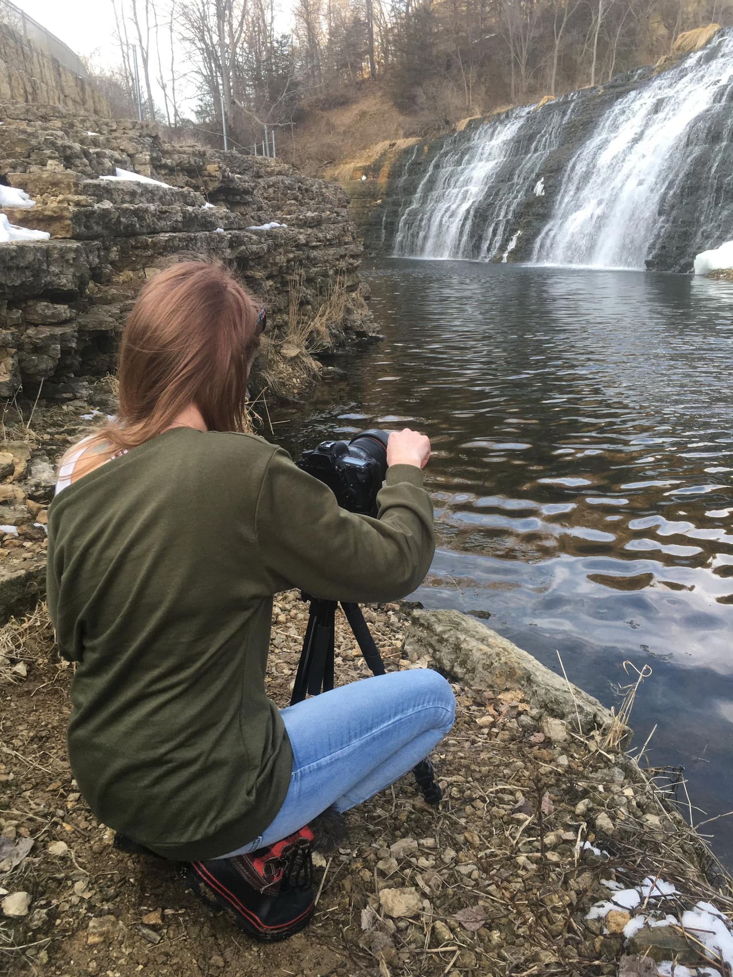 Illinois portrait of a female fine art nature photographer and lifestyle portrait photographer
