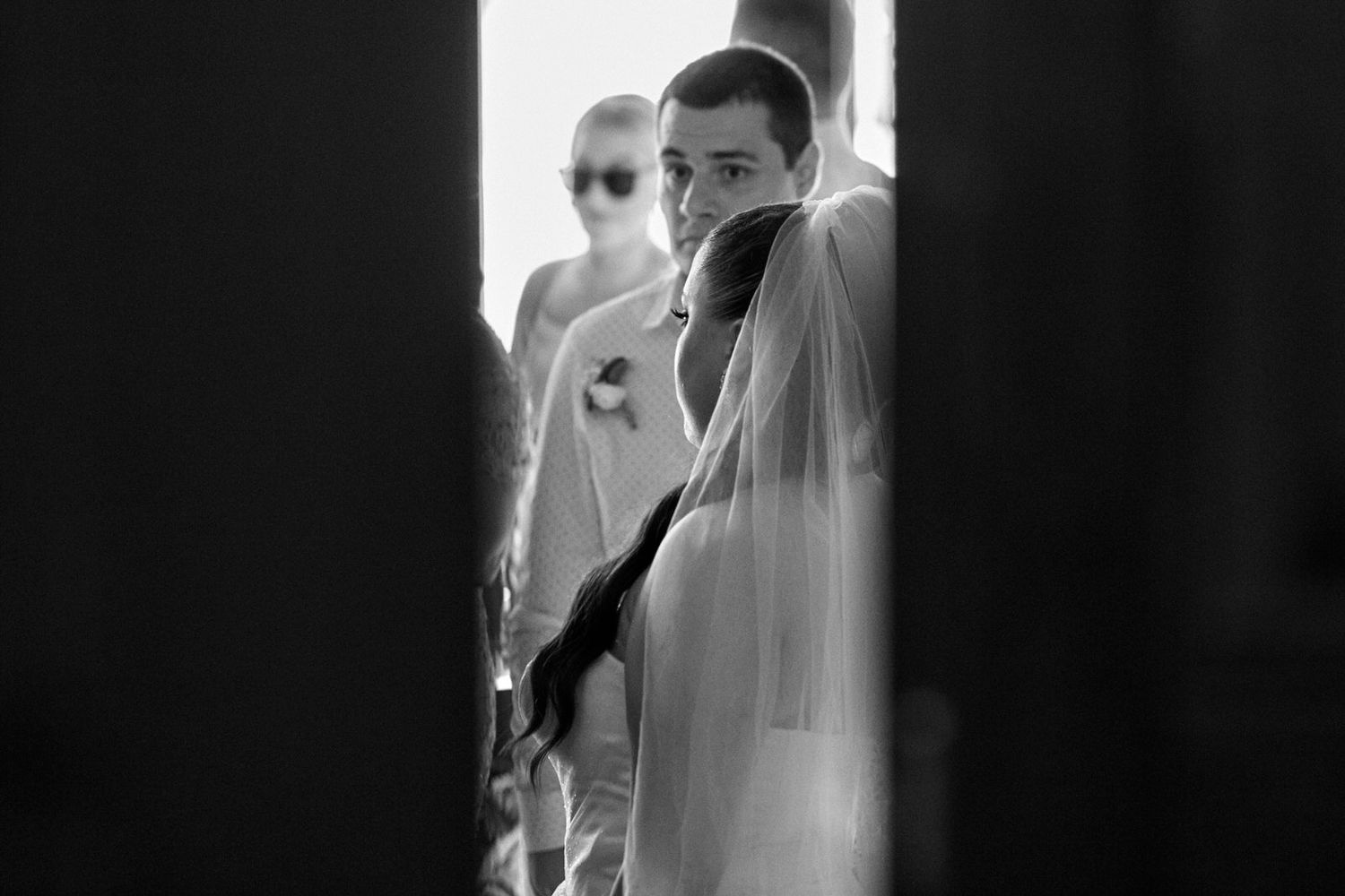 bride in church