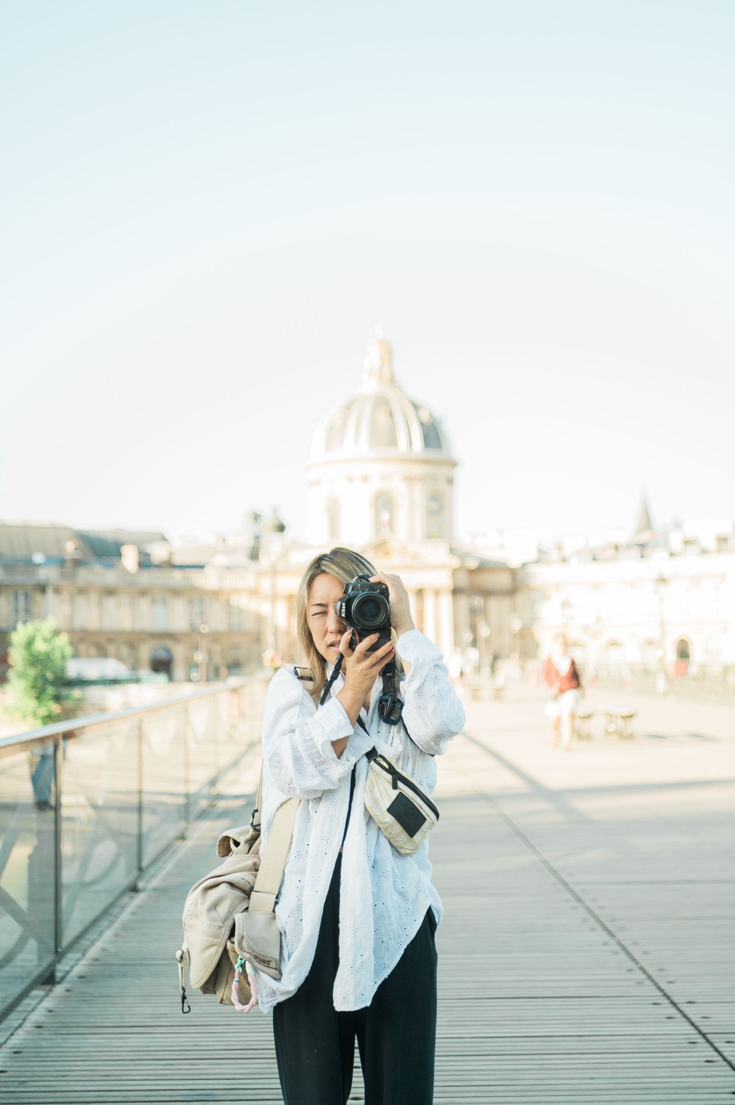 Destination wedding photographer Megumi exploring Paris, France
